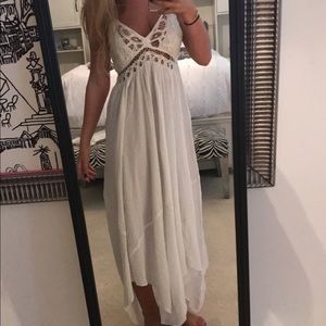 FP white flowy dress